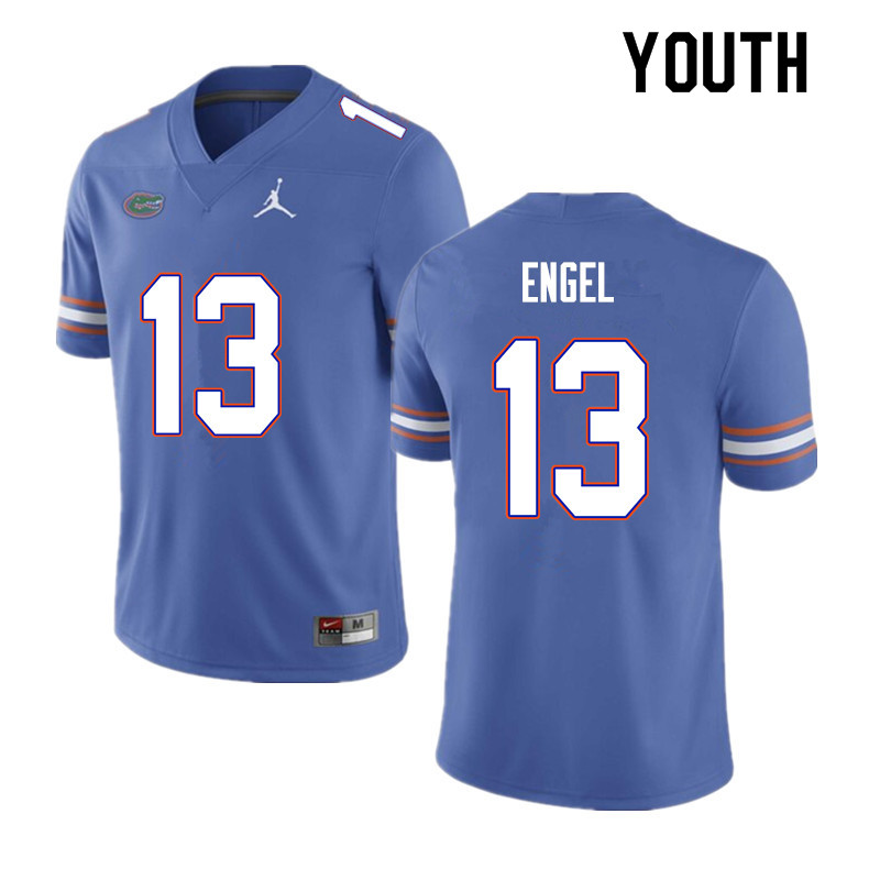 Youth #13 Kyle Engel Florida Gators College Football Jerseys Sale-Blue